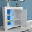 Modern LED Buffet Sideboard High Gloss Furniture Cabinet Storage White