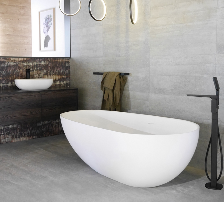 Bathroom Acrylic Free Standing Bath Tub 1500 x 890 x 580MM Freestanding egg (7123)