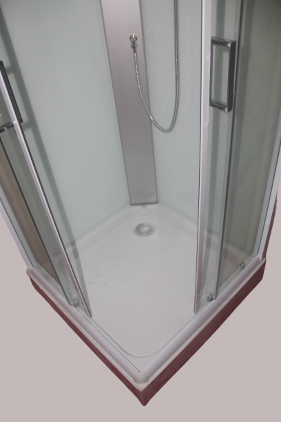 Shower Screen Cubicle Enclosure Bathroom 800x800x2300mm White 8225F