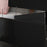 Modern RGB LED Bedside Table Side Table Nightstand High Gloss Furniture Storage Black