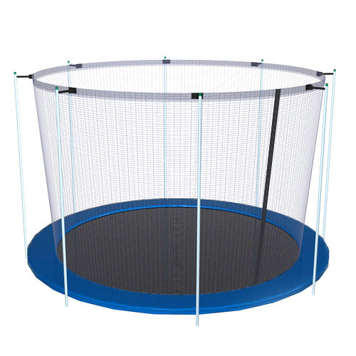 Trampoline Replacement Safety Net 16FT Netting 10 Poles