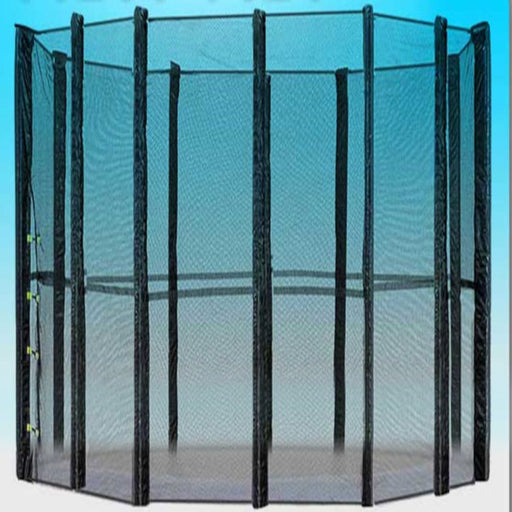 Trampoline Replacement Safety Net 16FT Netting Enclosure 12 Poles