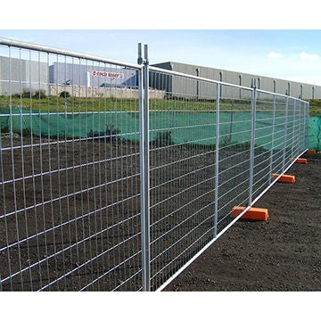 Heavy Duty Premier Grade Temporary Fencing System 10 Panels 2100mmx2400mm with Concrete Feets Clamps