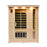 Luxury Carbon Fibre Infrared 3 Person Sauna 9 Heating Panels 2190W D3