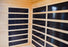 Luxury Carbon Fibre Infrared 4 Person Sauna 10 Heating Panels 2365W D4