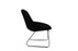 Comfortable Designer Leisure Chair Fabric Seat Black