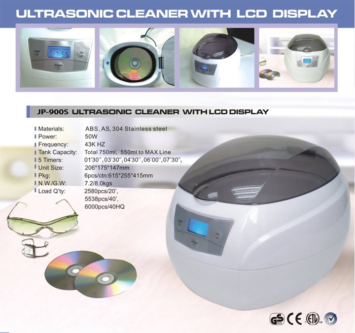 750ML Ultrasonic Jewellery Cleaner (JP-900S)