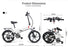 20 Inch 48V Samebike Folding Electric Bike Bicycle Scooter E-scooter E-bike White