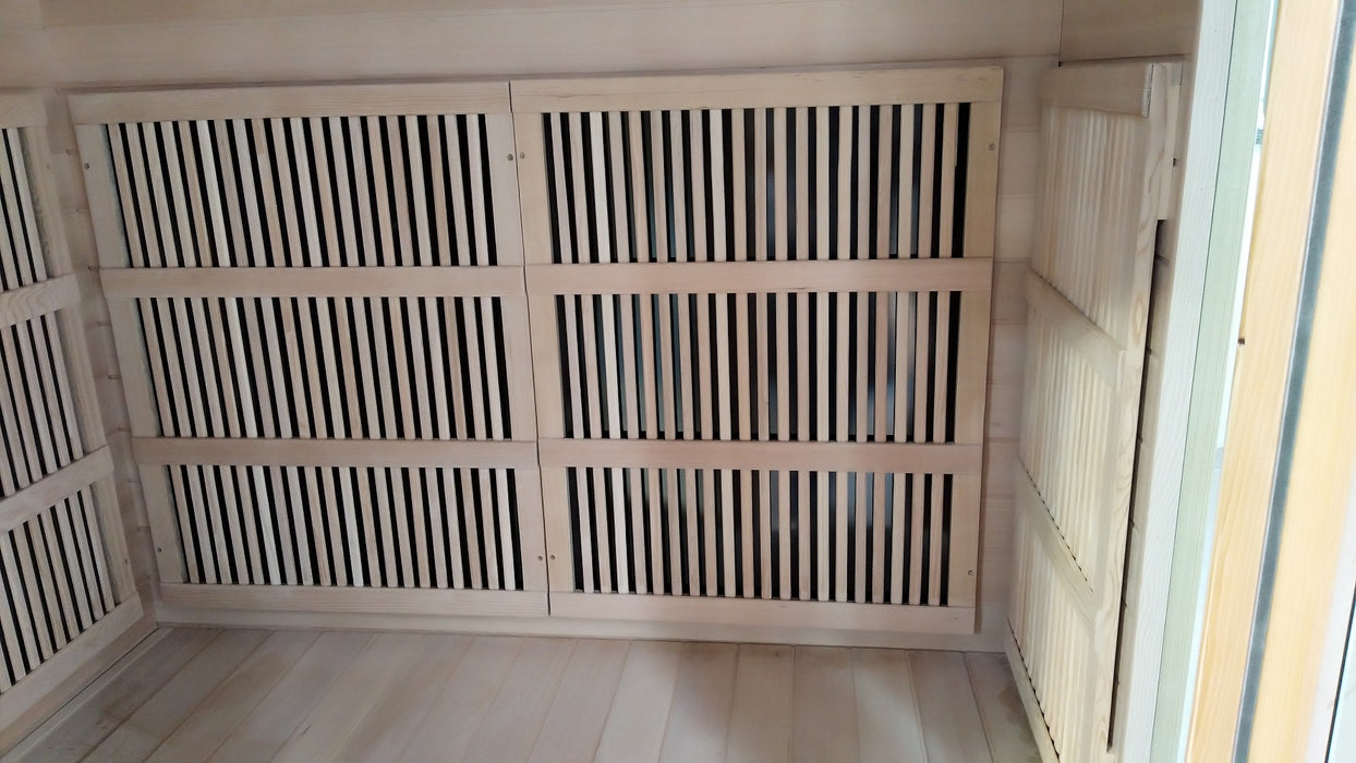 5-Person Luxury Carbon Fibre Corner Infrared Sauna 005C