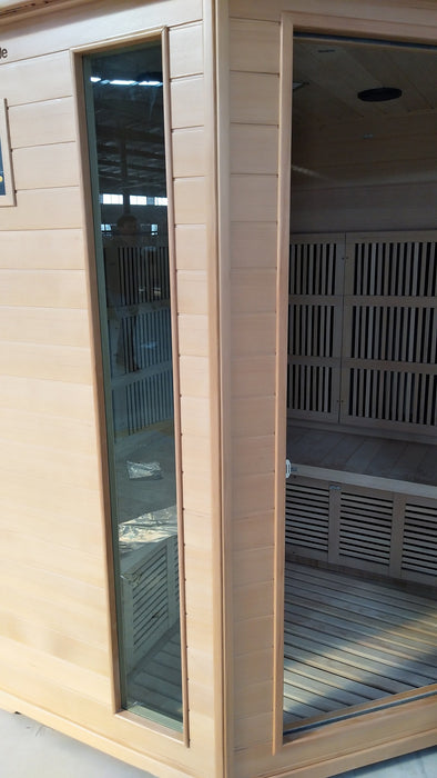 5-Person Luxury Carbon Fibre Corner Infrared Sauna 005C