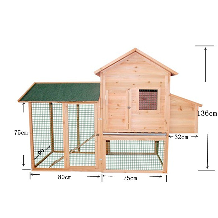 2M Large Villa Chicken Coop Hen House With Nesting Egg Cage (pre-order)