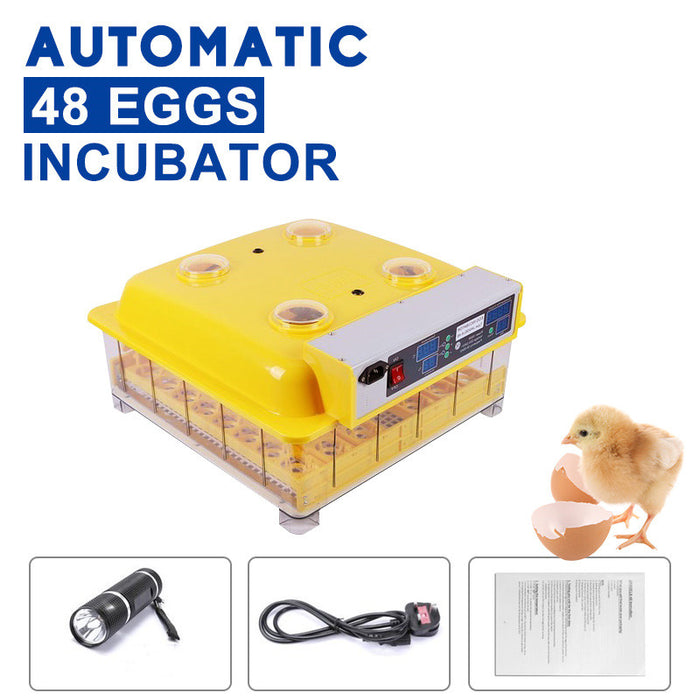 JANOEL Fully Automatic 48 Eggs Incubator Kit
