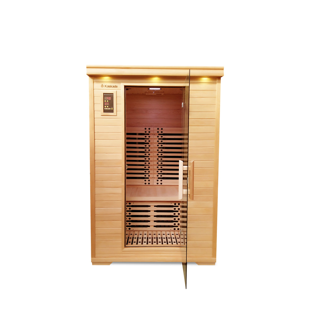 2 Person Luxury Carbon Fibre Infrared Sauna 7 Panels 002B