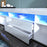 Modern LED TV Cabinet Entertainment Unit Stand High Gloss Furniture 2000mm White