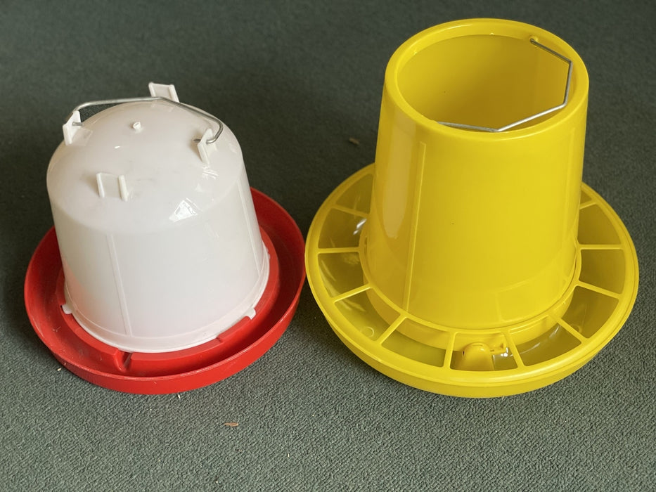 Large Chicken Poultry 6kg Feeder and 6L Water Drinker Set