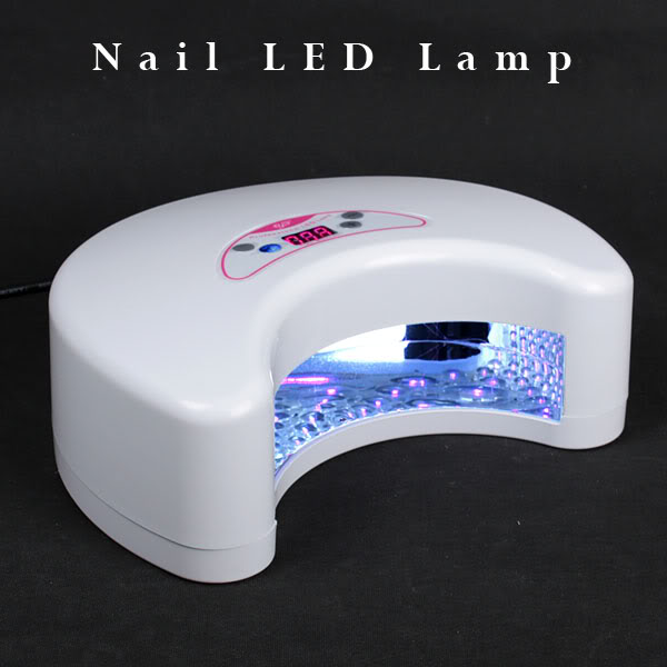 12W LED UV Nail Lamp Light Gel Curing Dryer Double Handed Manicure Timer Shellac